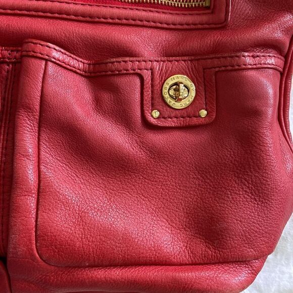 Marc Jacobs Red Safron hobo Bag EUC - Picture 3 of 14
